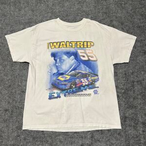 Vintage‎ Michael Waltrip NASCAR NAPA Racing T Shirt Size L Used – Excellent